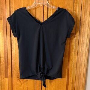 Juicy Couture V-Neck Tie-Front Blouse